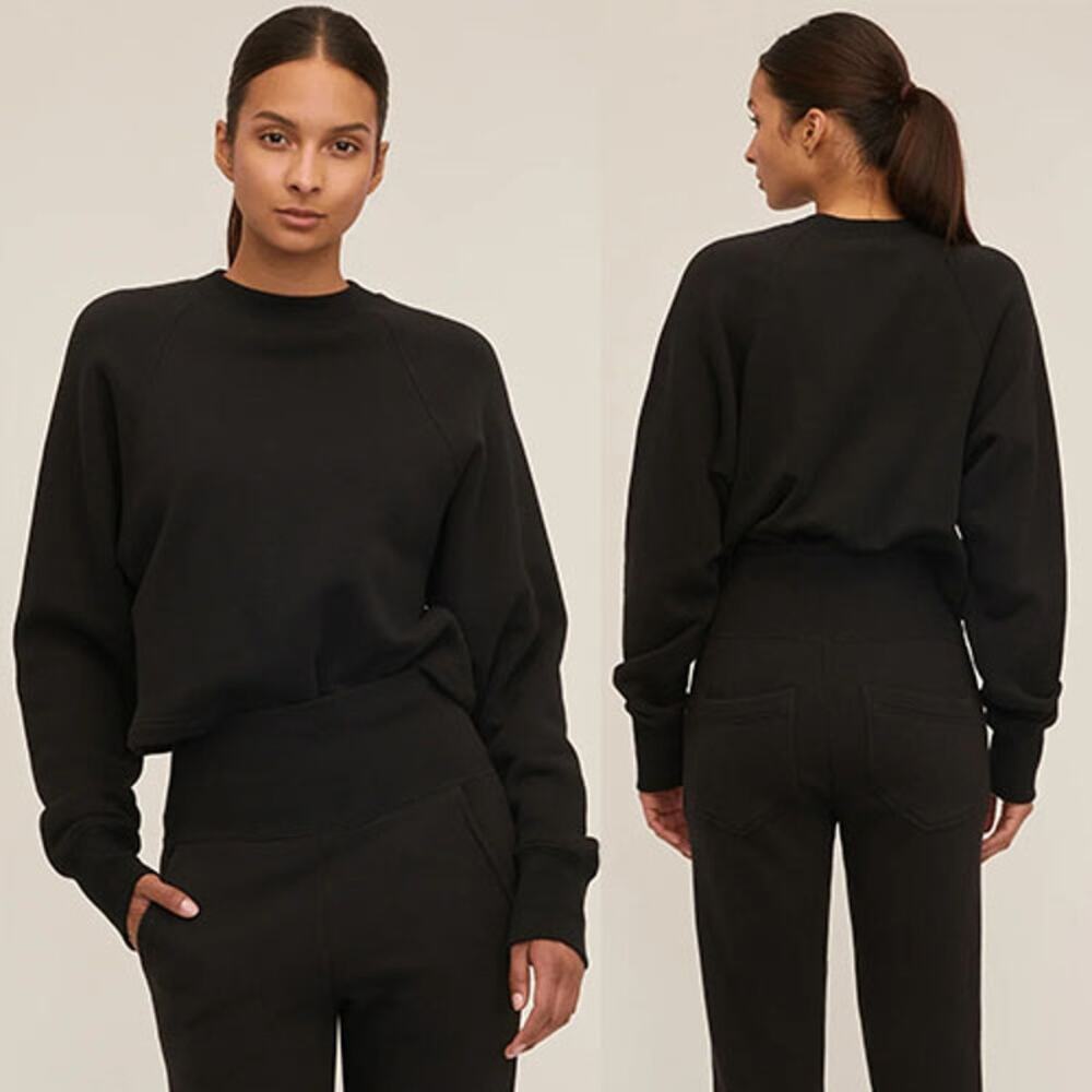 NWT Marissa Webb So Uptight Cropped Raglan French Terry Sweatshirt Size: XS